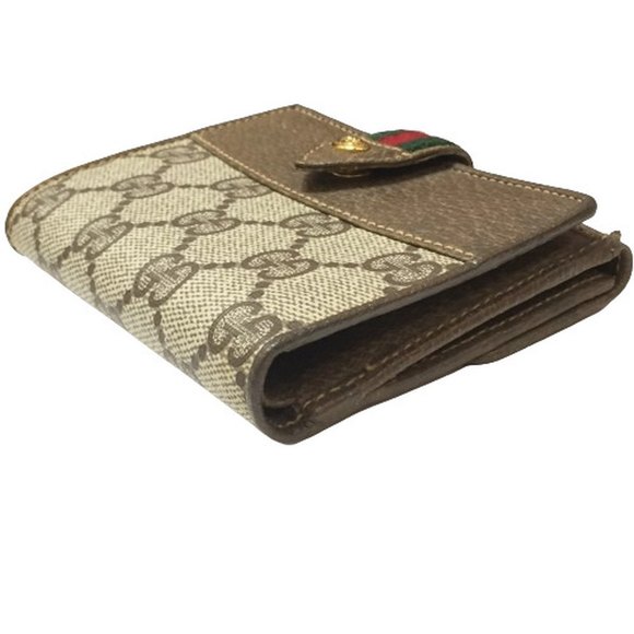 Gucci Sherry Line Compact Wallet GG Pattern Brown - Picture 4 of 10